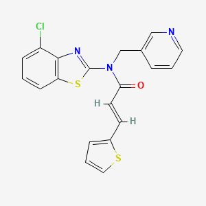 (E)-N-(4-chlorobenzo[d]thiazol-2-yl)-N-(pyridin-3-ylmethyl)-3-(thiophen-2-yl)acrylamide