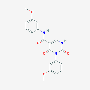 molecular formula C19H17N3O5 B2733505 N,3-bis(3-methoxyphenyl)-2,4-dioxo-1,2,3,4-tetrahydropyrimidine-5-carboxamide CAS No. 863612-90-2