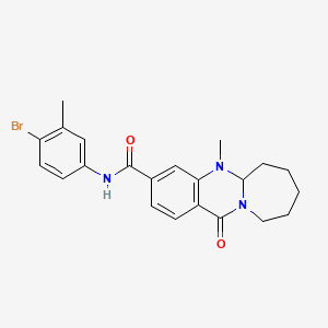 N-(4-bromo-3-methylphenyl)-5-methyl-12-oxo-5,5a,6,7,8,9,10,12-octahydroazepino[2,1-b]quinazoline-3-carboxamide