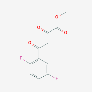 molecular formula C11H8F2O4 B2733534 Methyl 4-(2,5-difluorophenyl)-2,4-dioxobutanoate CAS No. 175711-74-7
