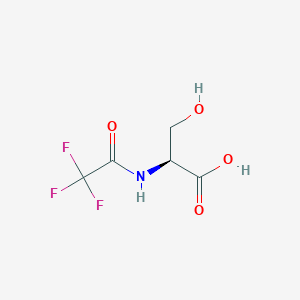 molecular formula C5H6F3NO4 B2733536 (2S)-3-hydroxy-2-(trifluoroacetamido)propanoic acid CAS No. 1428-32-6