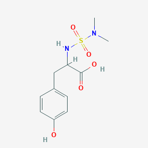 molecular formula C11H16N2O5S B2733540 2-[(Dimethylsulfamoyl)amino]-3-(4-hydroxyphenyl)propanoic acid CAS No. 1396965-69-7