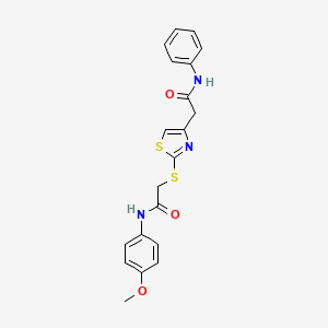 N-(4-methoxyphenyl)-2-((4-(2-oxo-2-(phenylamino)ethyl)thiazol-2-yl)thio)acetamide