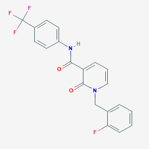 1-(2-fluorobenzyl)-2-oxo-N-(4-(trifluoromethyl)phenyl)-1,2-dihydropyridine-3-carboxamide