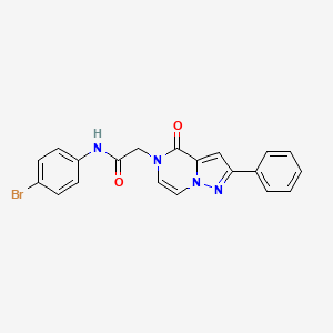 N-(4-bromophenyl)-2-(4-oxo-2-phenylpyrazolo[1,5-a]pyrazin-5(4H)-yl)acetamide
