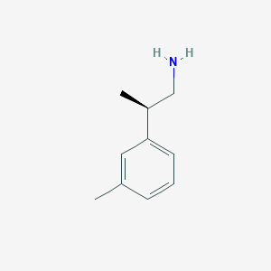 molecular formula C10H15N B2733571 [(R)-beta,3-Dimethylphenethyl]amine CAS No. 1644120-22-8