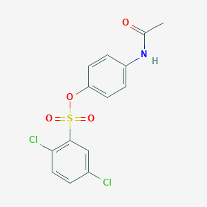 molecular formula C14H11Cl2NO4S B273358 4-(Acetylamino)phenyl 2,5-dichlorobenzenesulfonate 