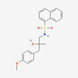 N-[2-hydroxy-3-(4-methoxyphenyl)-2-methylpropyl]naphthalene-1-sulfonamide