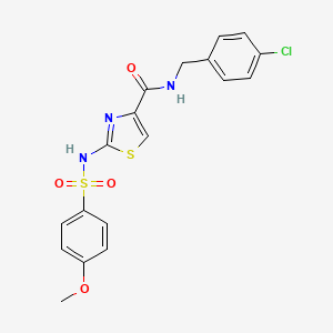 N-(4-chlorobenzyl)-2-(4-methoxyphenylsulfonamido)thiazole-4-carboxamide