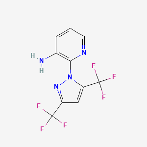 2-[3,5-bis(trifluoromethyl)-1H-pyrazol-1-yl]-3-pyridinylamine