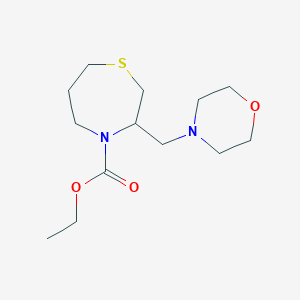 molecular formula C13H24N2O3S B2733601 乙酸 3-(吗啉基甲基)-1,4-噻赛巴-4-甲酸酯 CAS No. 1421459-15-5