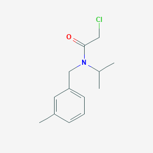 molecular formula C13H18ClNO B2733604 2-Chloro-N-isopropyl-N-(3-methyl-benzyl)-acetamide CAS No. 1181696-89-8