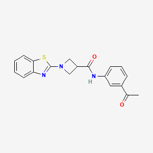molecular formula C19H17N3O2S B2733610 N-(3-acetylphenyl)-1-(benzo[d]thiazol-2-yl)azetidine-3-carboxamide CAS No. 1286698-80-3