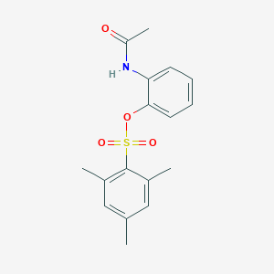molecular formula C17H19NO4S B273362 2-(Acetylamino)phenyl 2,4,6-trimethylbenzenesulfonate 