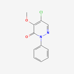 molecular formula C11H9ClN2O2 B2733635 5-Chloro-4-methoxy-2-phenyl-3(2H)-pyridazinone CAS No. 76929-42-5