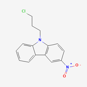 molecular formula C15H13ClN2O2 B2733677 9-(3-Chloropropyl)-3-nitro-9H-carbazole CAS No. 184845-66-7