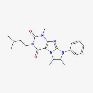 3-isopentyl-1,6,7-trimethyl-8-phenyl-1H-imidazo[2,1-f]purine-2,4(3H,8H)-dione