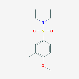 molecular formula C12H19NO3S B273373 N,N-diethyl-4-methoxy-3-methylbenzenesulfonamide 