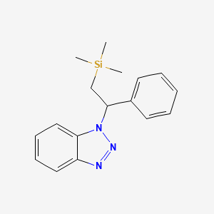 molecular formula C17H21N3Si B2733734 [2-(Benzotriazol-1-yl)-2-phenylethyl]-trimethylsilane CAS No. 219700-98-8