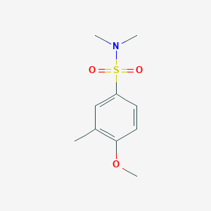molecular formula C10H15NO3S B273374 4-methoxy-N,N,3-trimethylbenzenesulfonamide 