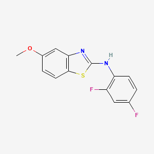 molecular formula C14H10F2N2OS B2733747 N-(2,4-difluorophenyl)-5-methoxy-1,3-benzothiazol-2-amine CAS No. 890959-01-0