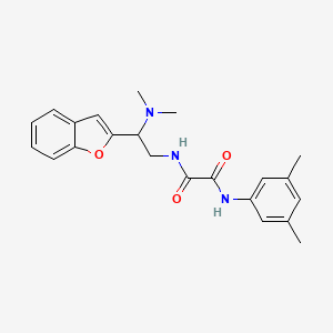 N1-(2-(benzofuran-2-yl)-2-(dimethylamino)ethyl)-N2-(3,5-dimethylphenyl)oxalamide