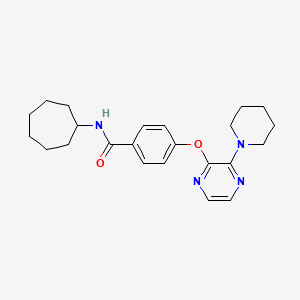 1-acetyl-5-bromo-N-(pyridin-2-ylmethyl)indoline-6-sulfonamide