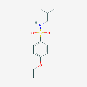 molecular formula C12H19NO3S B273378 4-ethoxy-N-(2-methylpropyl)benzenesulfonamide 