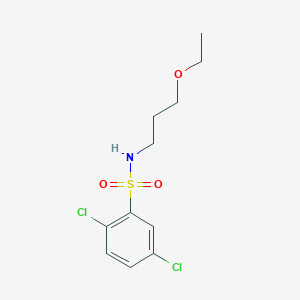 molecular formula C11H15Cl2NO3S B273380 2,5-dichloro-N-(3-ethoxypropyl)benzenesulfonamide 