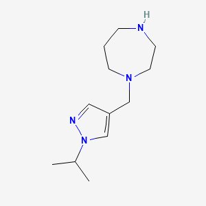 molecular formula C12H22N4 B2733802 1-{[1-(propan-2-yl)-1H-pyrazol-4-yl]methyl}-1,4-diazepane CAS No. 1306605-72-0