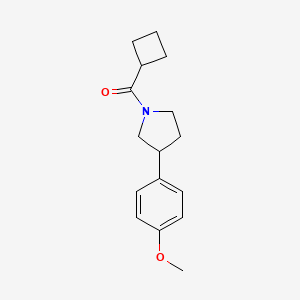 molecular formula C16H21NO2 B2733813 Cyclobutyl(3-(4-methoxyphenyl)pyrrolidin-1-yl)methanone CAS No. 1208379-64-9