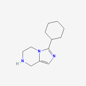 molecular formula C12H19N3 B2733818 3-环己基-5,6,7,8-四氢咪唑并[1,5-a]吡嗪 CAS No. 441064-90-0