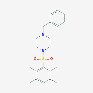 molecular formula C21H28N2O2S B273384 1-Benzyl-4-[(2,3,5,6-tetramethylphenyl)sulfonyl]piperazine 