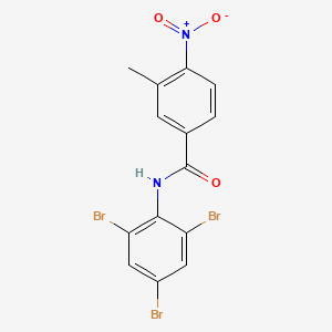molecular formula C14H9Br3N2O3 B2733851 3-methyl-4-nitro-N-(2,4,6-tribromophenyl)benzamide CAS No. 328556-58-7