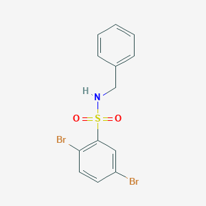 molecular formula C13H11Br2NO2S B273386 N-benzyl-2,5-dibromobenzenesulfonamide 
