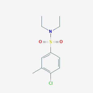 molecular formula C11H16ClNO2S B273389 4-chloro-N,N-diethyl-3-methylbenzenesulfonamide 