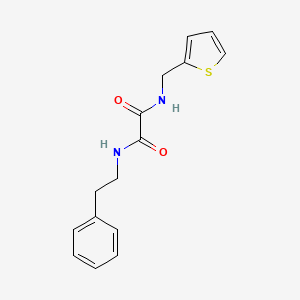 molecular formula C15H16N2O2S B2733921 N1-苯乙基-N2-(噻吩-2-基甲基)草酰胺 CAS No. 941894-42-4