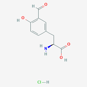 molecular formula C10H12ClNO4 B2733923 (S)-2-氨基-3-(3-甲酰-4-羟基苯基)丙酸盐酸盐 CAS No. 35149-75-8
