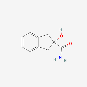 molecular formula C10H11NO2 B2733940 2-hydroxy-2,3-dihydro-1H-indene-2-carboxamide CAS No. 86344-75-4