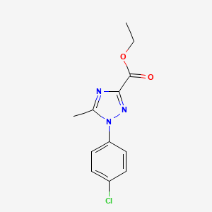 B2733962 ethyl 1-(4-chlorophenyl)-5-methyl-1H-1,2,4-triazole-3-carboxylate CAS No. 91396-27-9