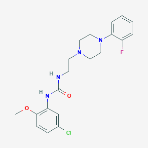 molecular formula C20H24ClFN4O2 B2733987 1-(5-氯-2-甲氧基苯基)-3-(2-(4-(2-氟苯基)哌嗪-1-基)乙基)脲 CAS No. 1207001-49-7