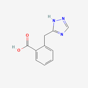 molecular formula C10H9N3O2 B2734015 2-(1H-1,2,4-三唑-5-基甲基)苯甲酸 CAS No. 2309468-95-7