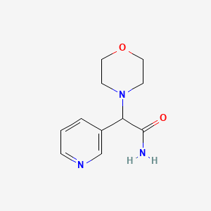 molecular formula C11H15N3O2 B2734106 2-Morpholin-4-yl-2-pyridin-3-ylacetamide CAS No. 719279-71-7