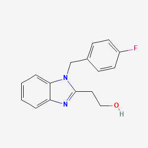 molecular formula C16H15FN2O B2734130 2-(1-(4-fluorobenzyl)-1H-benzo[d]imidazol-2-yl)ethanol CAS No. 923679-04-3