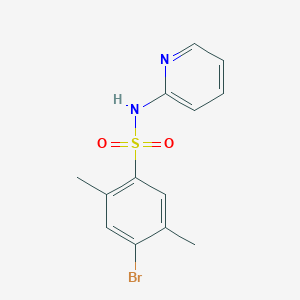 molecular formula C13H13BrN2O2S B273414 4-bromo-2,5-dimethyl-N-(2-pyridinyl)benzenesulfonamide 