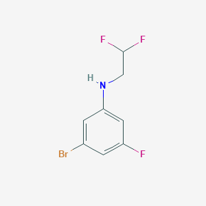 molecular formula C8H7BrF3N B2734162 3-Bromo-N-(2,2-difluoroethyl)-5-fluoroaniline CAS No. 1861433-56-8