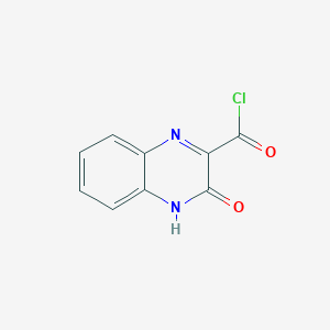 molecular formula C9H5ClN2O2 B2734170 2-Quinoxalinecarbonyl chloride, 3,4-dihydro-3-oxo- CAS No. 98591-61-8