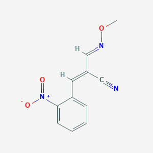 B2734207 (2Z)-2-[(1E)-(methoxyimino)methyl]-3-(2-nitrophenyl)prop-2-enenitrile CAS No. 339278-33-0
