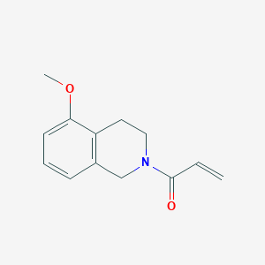 molecular formula C13H15NO2 B2734241 1-(5-Methoxy-3,4-dihydro-1H-isoquinolin-2-yl)prop-2-en-1-one CAS No. 2176544-76-4