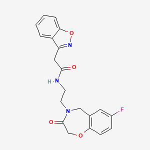 2-(benzo[d]isoxazol-3-yl)-N-(2-(7-fluoro-3-oxo-2,3-dihydrobenzo[f][1,4]oxazepin-4(5H)-yl)ethyl)acetamide